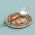 Feliz Navidad Santa Cookie Tray -Laser Cut File - The X Laser Files