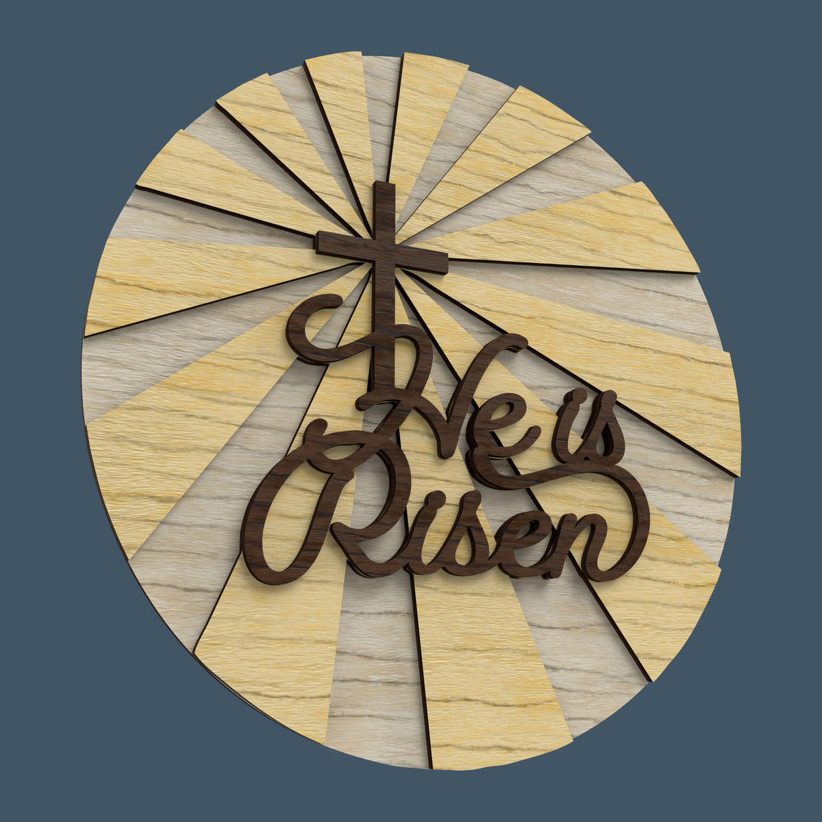 He is Risen Sign -Laser Cut File - The X Laser Files