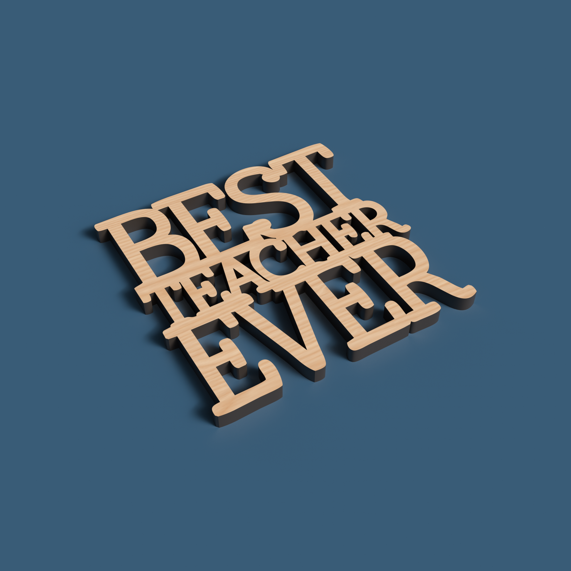 Teacher Coasters 02 -Laser Cut File - The X Laser Files