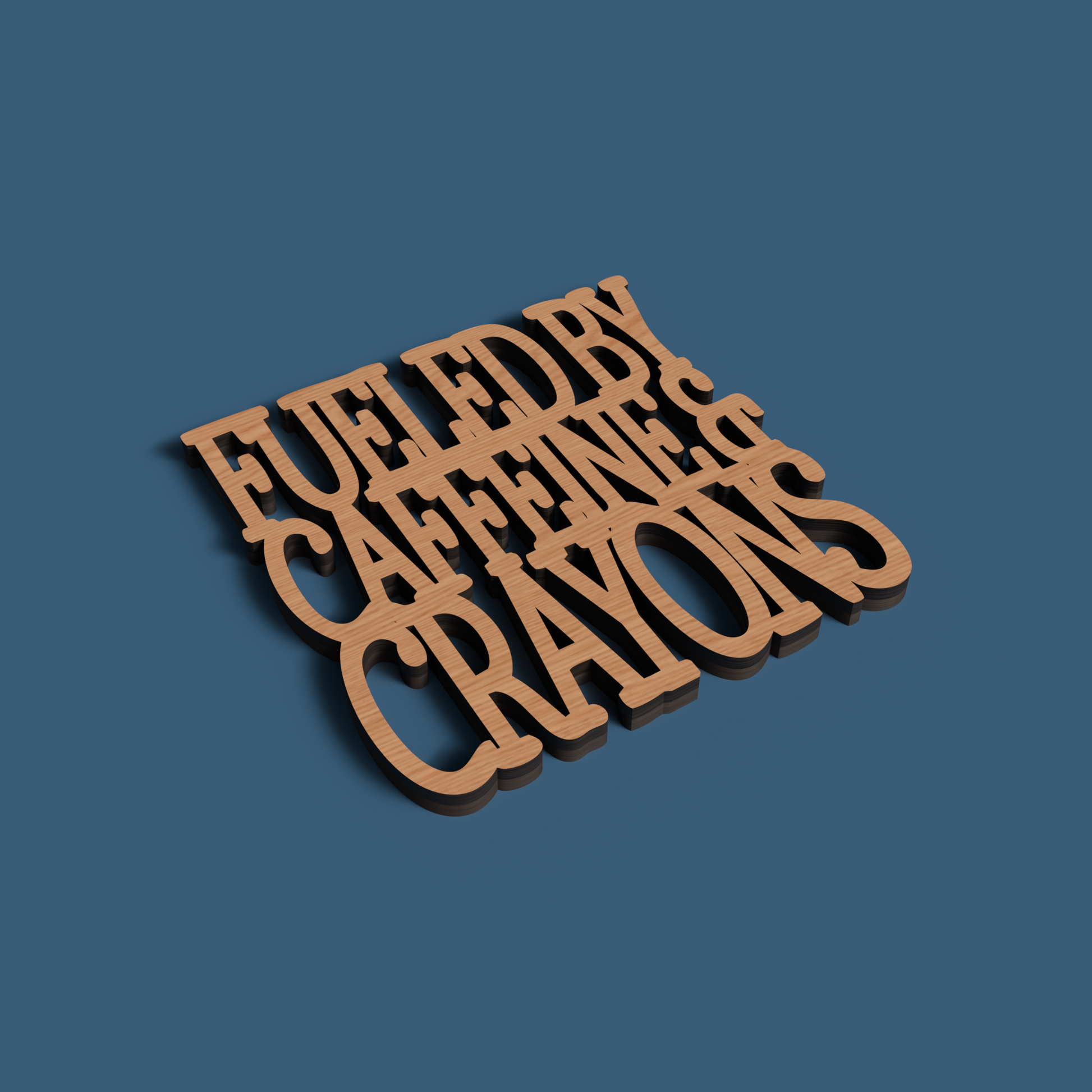Teacher Coasters 02 -Laser Cut File - The X Laser Files