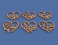 Valentine Hearts Coasters Ornaments and Toppers -Laser Cut File - The X Laser Files