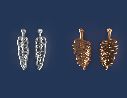 Leaf Earrings - Laser cut vector file