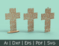 Cruz Ángel de la Guarda (Guardian Angel Prayer Cross in Spanish) -Laser Cut File - The X Laser Files