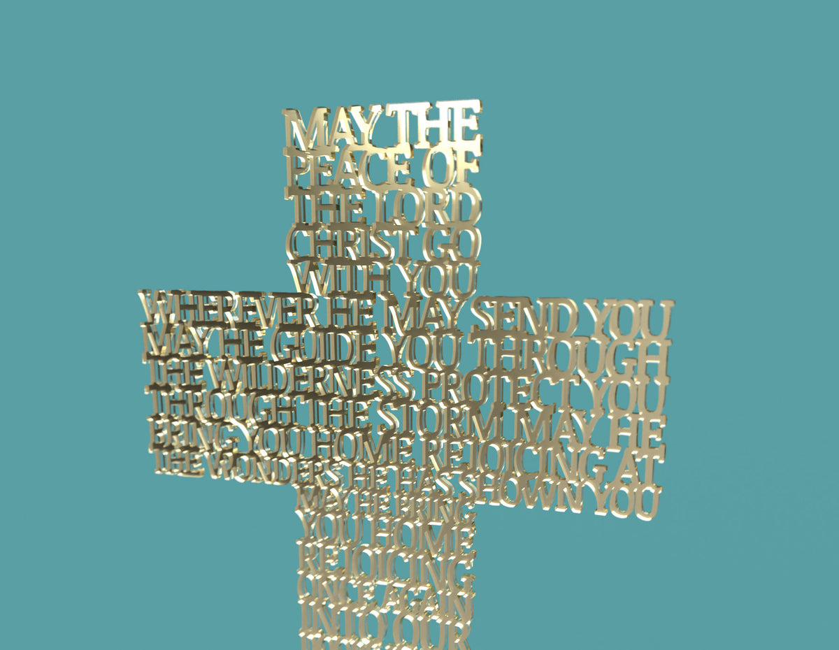 Blessing May the peace of the Lord Cross -Laser Cut File - The X Laser Files