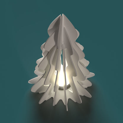 3D Christmas Tree Lamp - Laser cut vector file