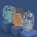 Angel de la Guarda (Angel of God Prayer in Spanish) -Laser Cut File - The X Laser Files