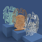 Angel de la Guarda (Angel of God Prayer in Spanish) -Laser Cut File - The X Laser Files