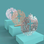 Modern Hail Mary Circle with Cross -Laser Cut File - The X Laser Files