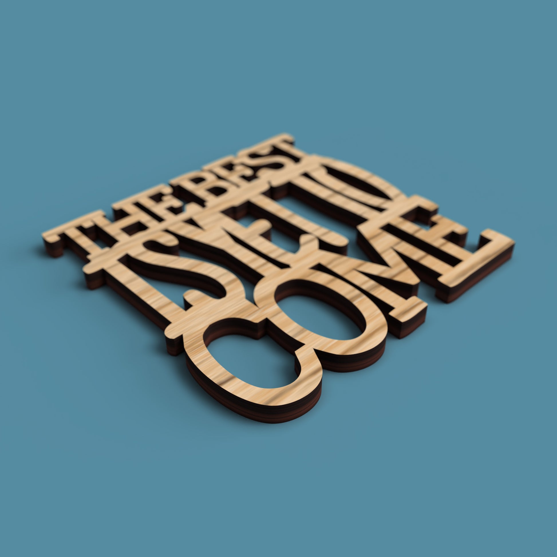 Positive Coasters - Laser cut vector file