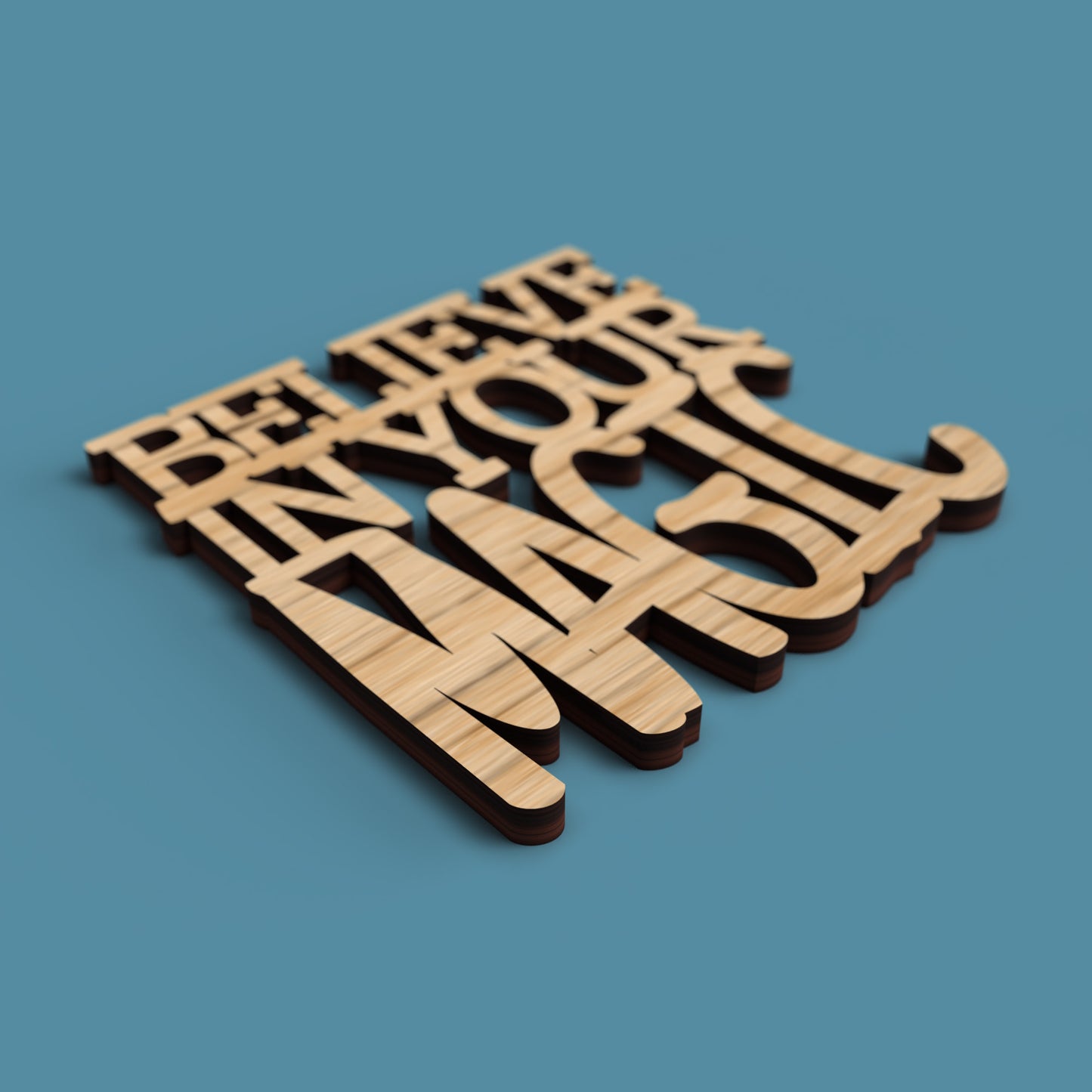 Positive Coasters - Laser cut vector file