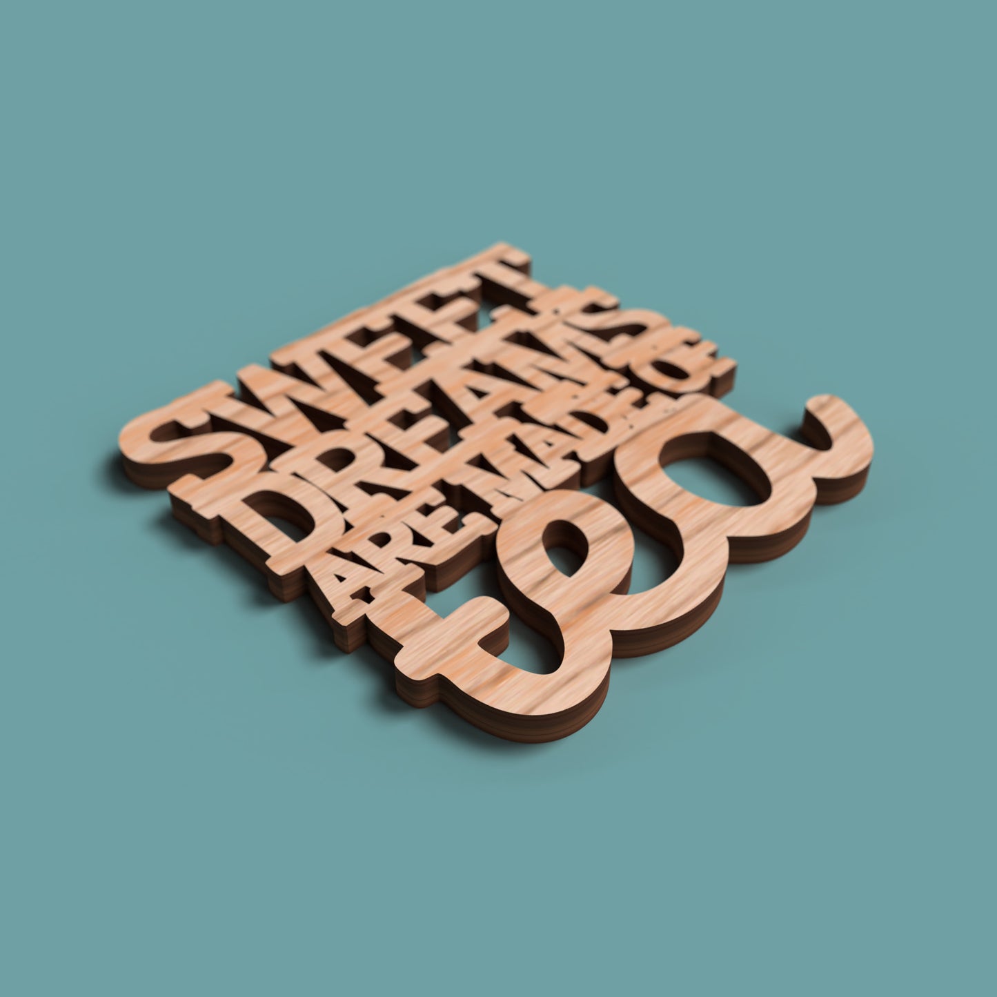 Tea Coasters - Laser cut vector file