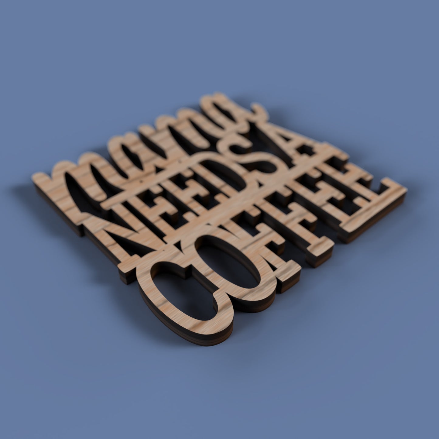 Mom Coasters - Laser cut vector file