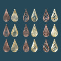 Drop Geometric Earrings -Laser Cut File - The X Laser Files