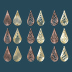 Drop Geometric Earrings -Laser Cut File - The X Laser Files